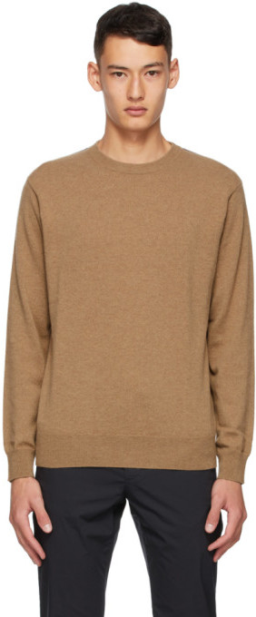tan crewneck sweater