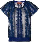 Missoni sheer embroidered blouse 