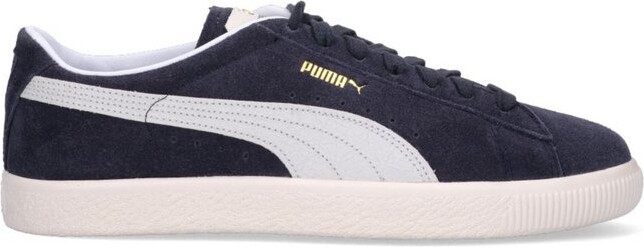 Puma Logo Embossed Lace-Up Sneakers