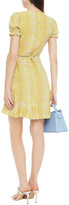 Thumbnail for your product : Diane von Furstenberg Emilia Ruffled Leopard-print Crepe Mini Wrap Dress