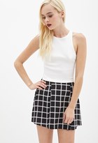 Thumbnail for your product : Forever 21 Pleated Windowpane Skirt