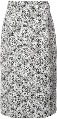 Creatures of the Wind patterned straight skirt - women - Cotton - 4