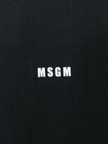 Thumbnail for your product : MSGM contrast logo long-sleeved T-shirt