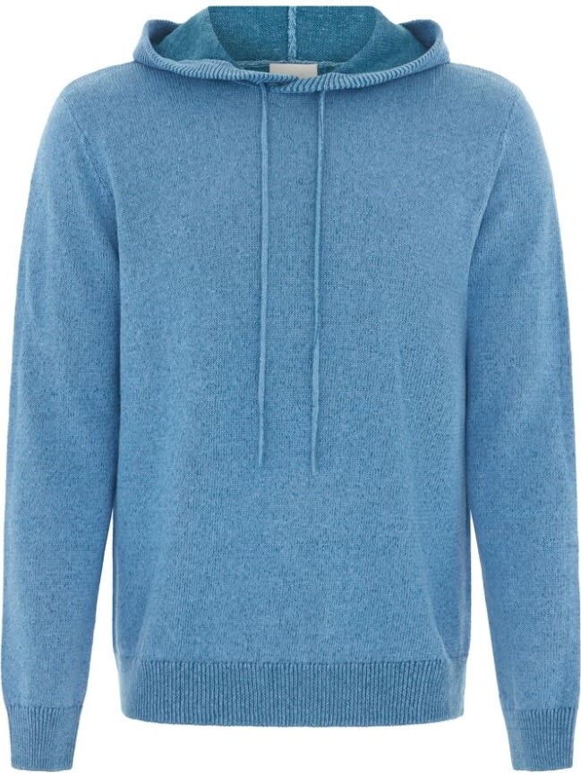 Les 100 Ciels Harley Cotton Linen Hoodie In Sky Blue Combo ShopStyle