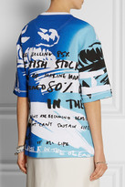 Thumbnail for your product : Kenzo No Fish No Nothing printed cotton-terry top
