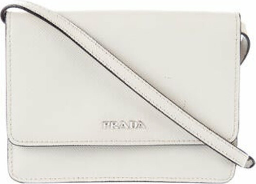 Prada Saffiano Lux Wallet on Chain - ShopStyle