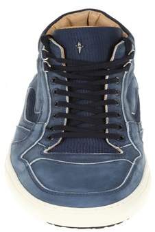 Cesare Paciotti Men's Blue Rubber Hi Top Sneakers.