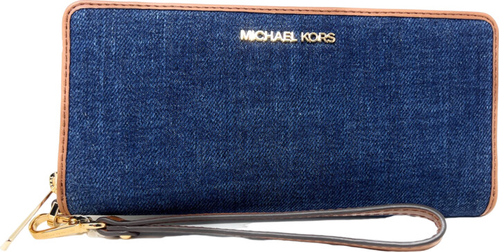 Michael Kors MICHAEL Michael Kors Jet Set Travel Continental Wallet  Wristlet (Powder Blush Multi)