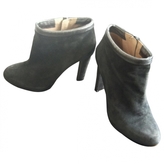 Thumbnail for your product : Fendi Grey Velvet Ankle boots