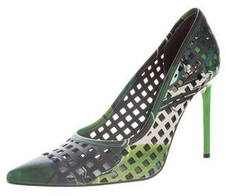 Reed Krakoff Bionic Academy Perforated Pumps