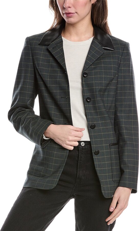 Plaid Blazer Nordstrom Petite Blazers Women Wool Plaid Blazer