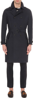 Burberry Double-breasted silk-blend trench coat