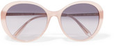 Thumbnail for your product : Victoria Beckham Round-Frame Acetate Sunglasses