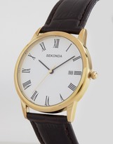 Thumbnail for your product : Sekonda Leather Strap Watch