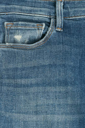 J Brand Distressed Flared Jeans