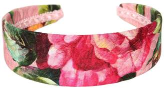 Dolce & Gabbana Roses Printed Brocade Headband