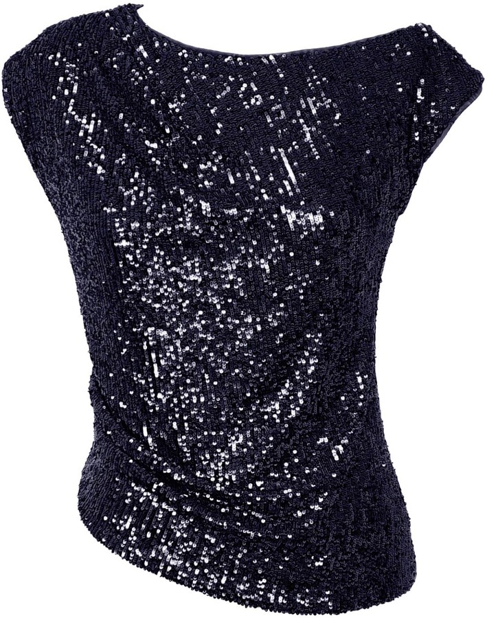 black and gold sparkly top