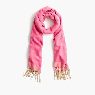 J.Crew Brushed scarf with polka dots
