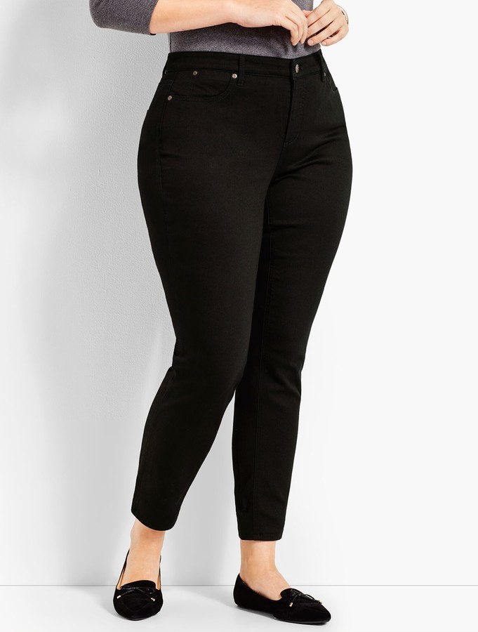 Talbots Plus Size Slim Ankle Jeans Curvy Fit Black ShopStyle