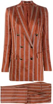 Thumbnail for your product : Tagliatore Jasmine double breasted striped noil suit