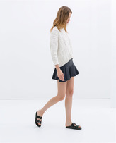 Thumbnail for your product : Zara 29489 Poplin Mini Skirt