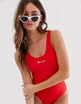 Thumbnail for your product : Champion logo swimsuit in red