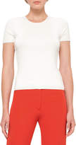 Thumbnail for your product : Akris Braided-Side Crewneck Tee, Moonstone