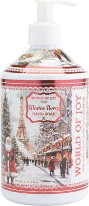 TJMAXX 21.5Oz World Of Joy Winter Berry Liquid Soap