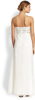 Thumbnail for your product : Aidan Mattox Embellished Strapless Empire Gown