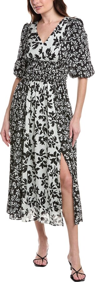 Taylor Yoryu Jacquard Midi Dress