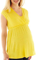 Thumbnail for your product : JCPenney Asstd National Brand Maternity Sleeveless V-Neck Tee
