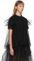 Thumbnail for your product : SHUSHU/TONG SSENSE Exclusive Black Tulle Overlay T-Shirt
