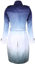 Thumbnail for your product : Choies Blue Dip Dye Long Sleeve Lapel Double Breasted Coat With Belt