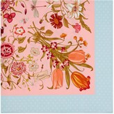 Thumbnail for your product : Gucci Silk scarf with Flora print
