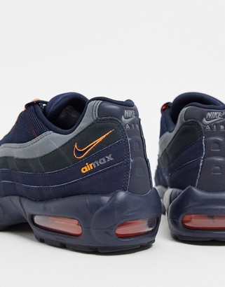 nike air max 95 navy orange