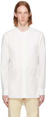 Lemaire White Band Collar Shirt