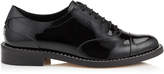 Thumbnail for your product : Jimmy Choo REEVE FLAT Black Patent Leather Brogues with Crystal Welt