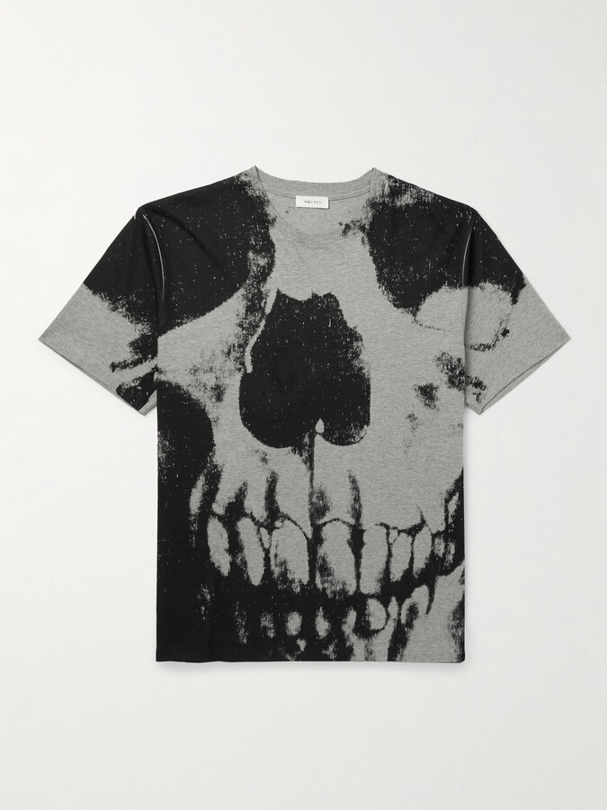 Alexander McQueen Printed Cotton-Jersey T-Shirt