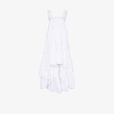 Thumbnail for your product : BROGGER Brgger - White Aubrey Tiered Ruffled Dress