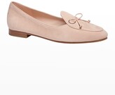 Thumbnail for your product : Kate Spade Devi Suede Bow Flat Loafers