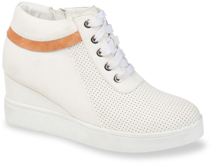 White Wedge Sneakers | Shop the world's largest collection of fashion |  ShopStyle