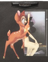 Thumbnail for your product : Givenchy Large Pouch Bambi Print Coated Canvas