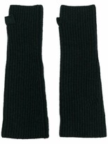 Thumbnail for your product : Nina Ricci Ribbed Wool Mittens