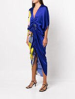 Thumbnail for your product : Silvia Tcherassi Floral-Print Pinched Maxi Dress