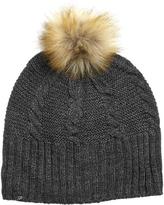 Thumbnail for your product : Plush Faux Fur Pom Pom Hat with Fleece Lining