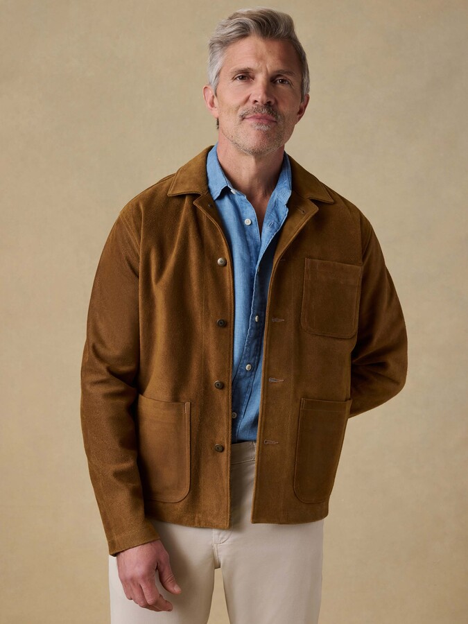 Faherty Suede Studio Jacket
