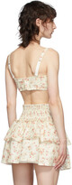 Thumbnail for your product : Wandering White & Pink Floral Bustier