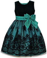 Thumbnail for your product : Jayne Copeland Girls' Velvet Flocked Dress