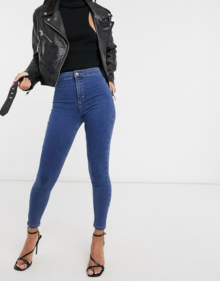 Topshop Joni skinny jeans in mid wash - ShopStyle