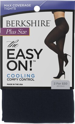 Berkshire Women's Plus Size The Easy On! Max Coverage Plus Size Tights
